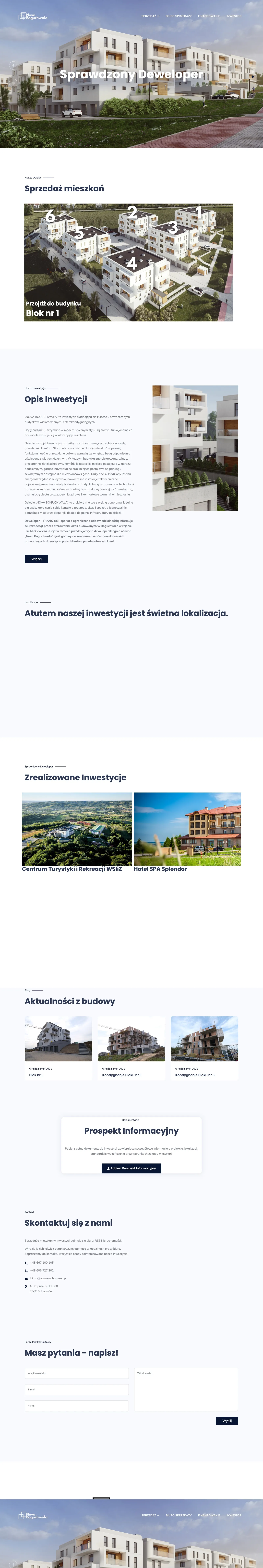 Full Nova Boguchwała development website